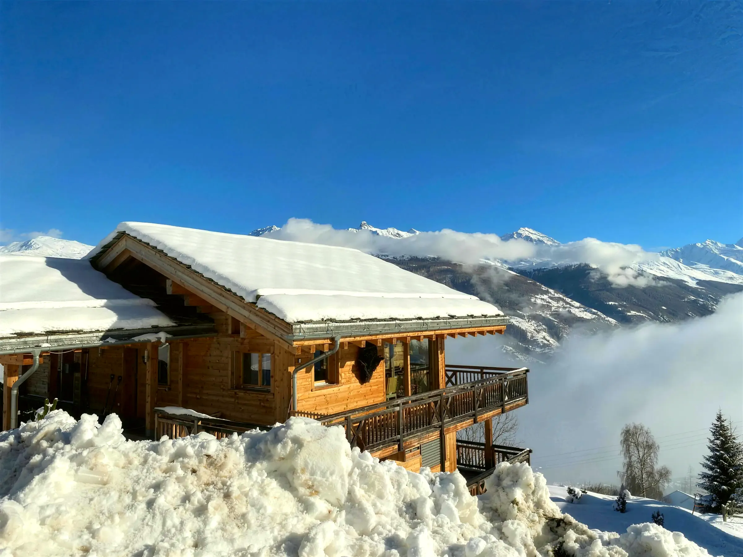 Das Chalet über dem Nebelmeer