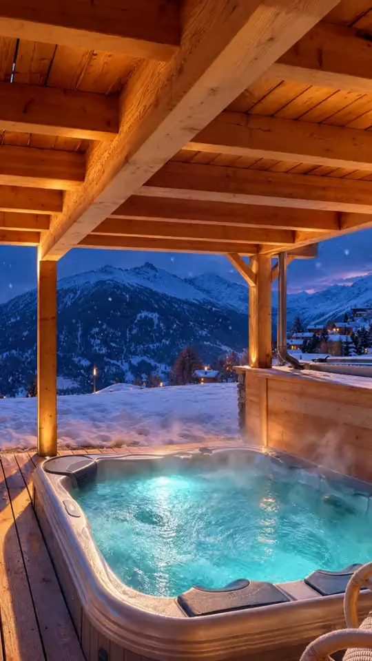 Jacuzzi sur la terrasse, toute l’année
